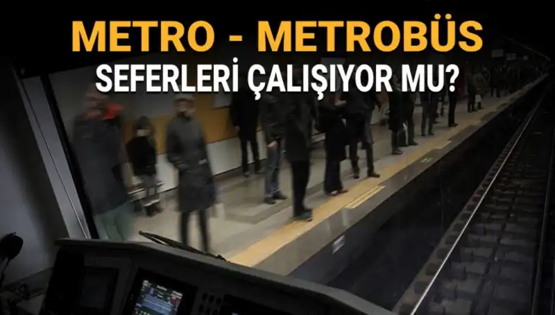 İstanbul'da Ulaşımda Sıkıntı Var: Metrobüs ve Metro Çalışıyor Mu?