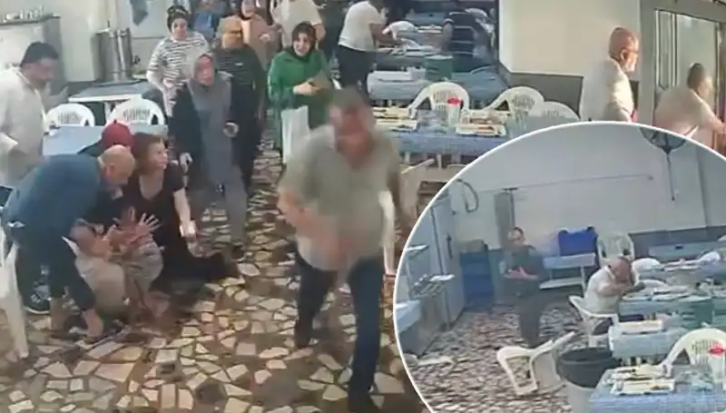 Yemekhanede Deprem Anı: Bayıldılar, Kaçtılar Ama O Yemeğini Bırakmadı!