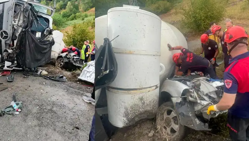 Betonda Kaza: Beton Mikseri Otomobilin Üzerine Devirdi, Bir Kişi Hayatını Kaybetti