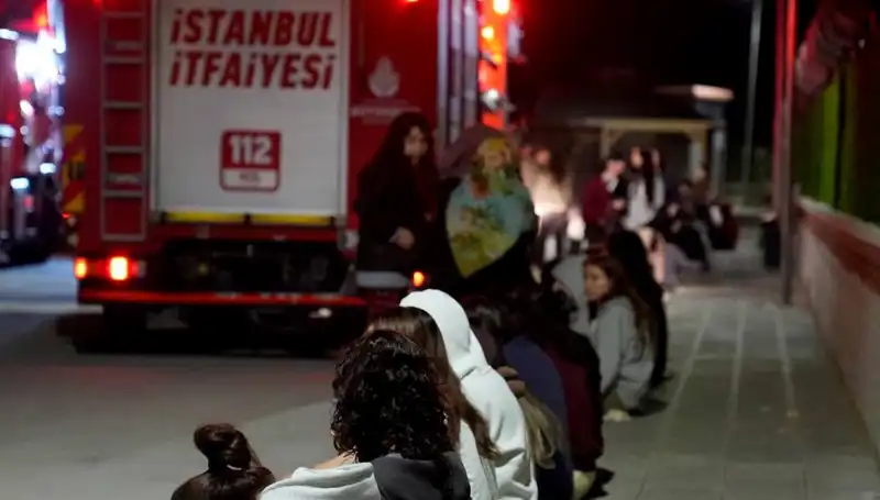 2.500 Kişilik Kız Öğrenci Yurdunda Büyük Yangın: Öğrenciler Panik İçinde