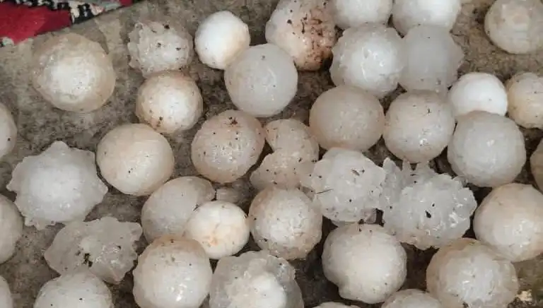 Şanlıurfa’da Kar Topu Büyüklüğünde Dolu Yağışı Sırasındaki Etkileyici Manzaralar